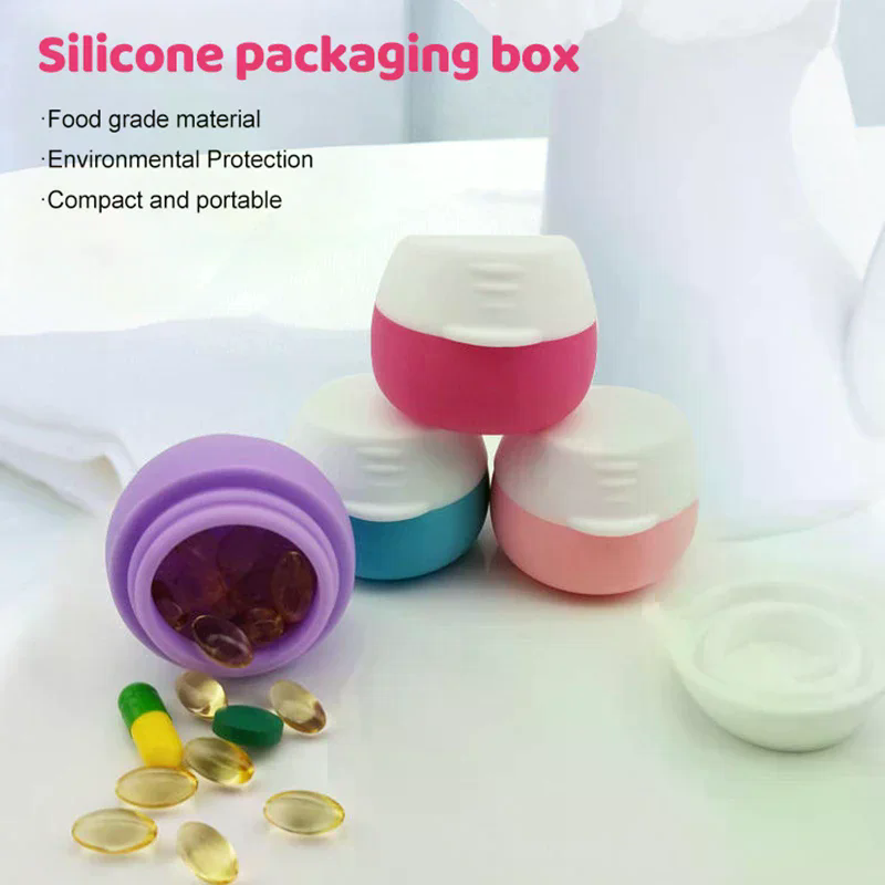 Body Jewelry Jewelry Box - 20 ml Taşınabilir Silikon Seyahat Kavanozları
