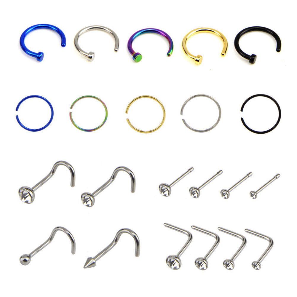 Body Jewelry Ideas - Kadınlar için 22 Adet Paslanmaz Çelik