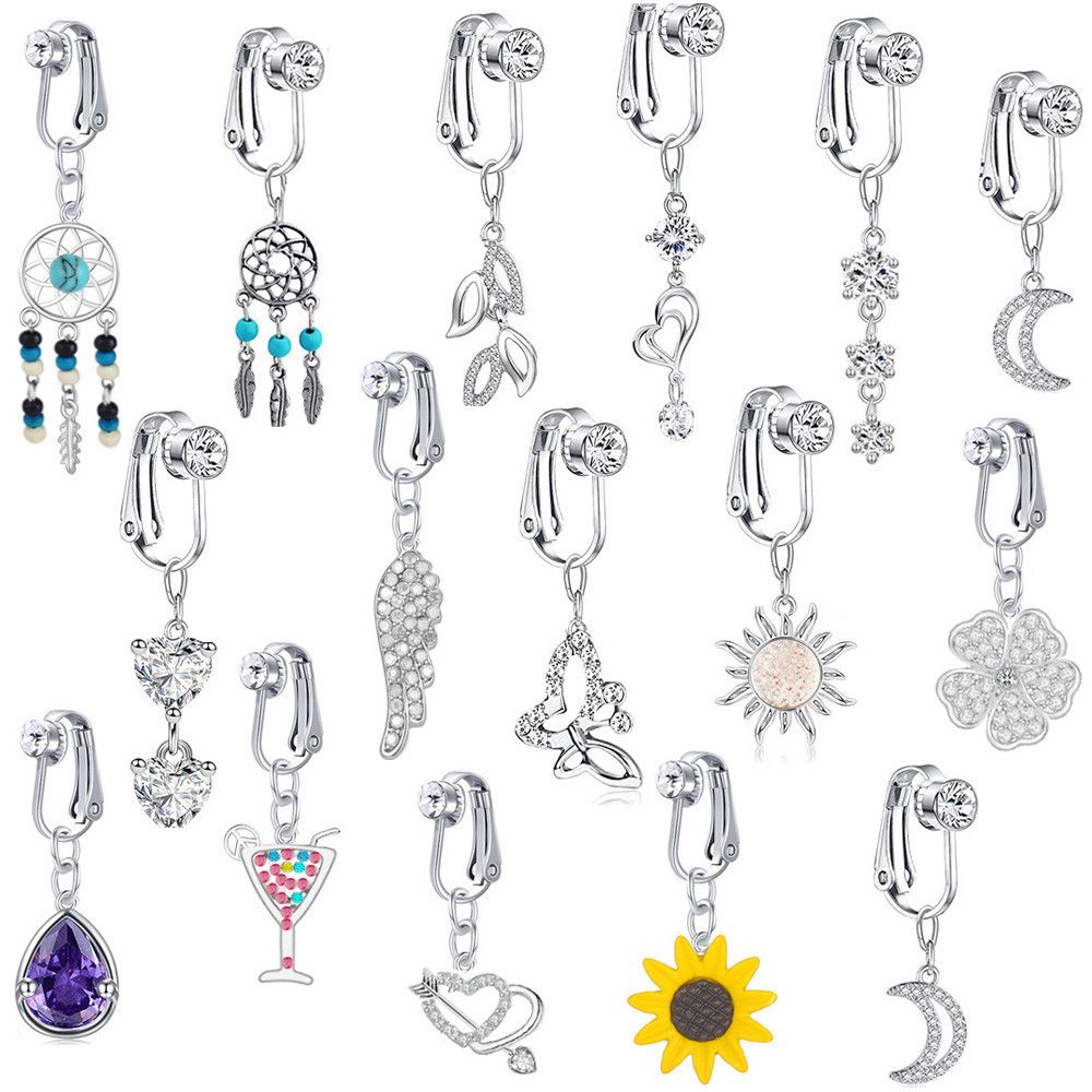 Body Jewelry Belly Button Rings - Sahte sahte göbek kelebek sahte göbek