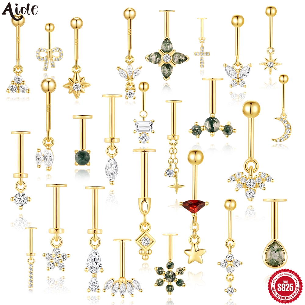 Body Jewelry Labret - Aide 925 Ayar Gümüş Labret Piercing