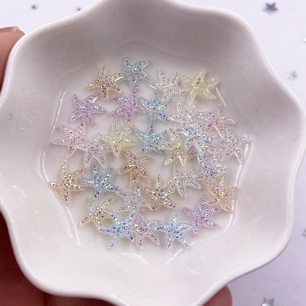 Star Flat Back - 10mm Mini Parlak Yıldız Nail Art