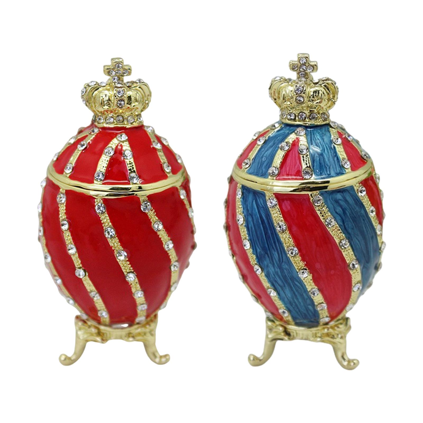 Body Jewelry Jewelry Box - Faberge Yumurta Şeklinde Mücevher Kutusu, Yüzüklik,