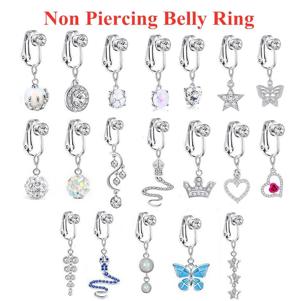 Moda Kadınlar İçin Klipsli Küp - Body Jewelry Belly Button Rings incelemesi ve fiyatı