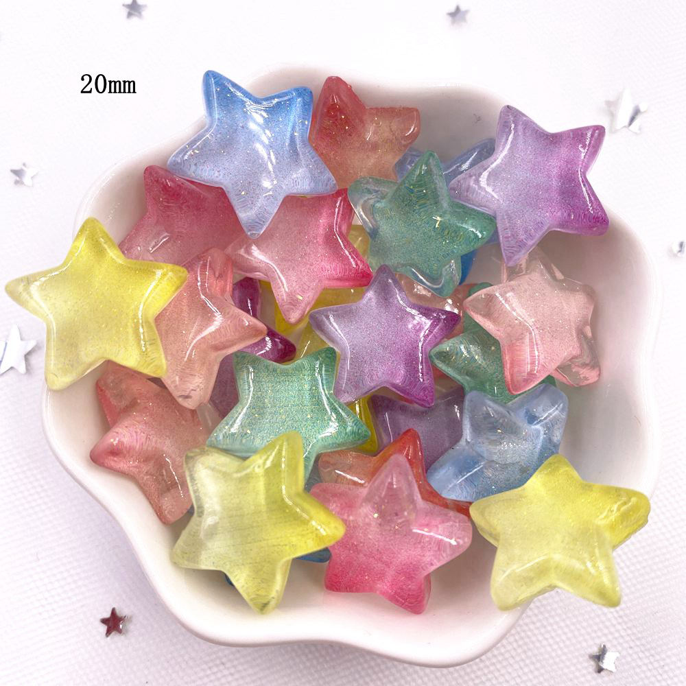 Glitter Reçine Şeffaf Şeker Re - Star Flat Back incelemesi ve fiyatı