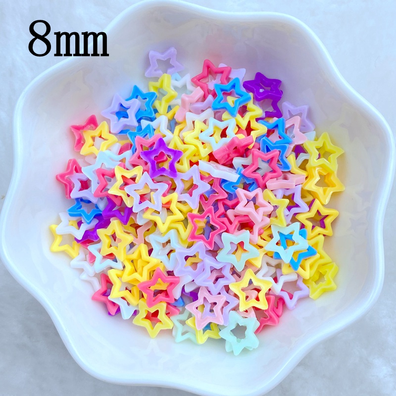 100 Adet Yeni Sevimli Mini 8mm - Star Flat Back incelemesi ve fiyatı