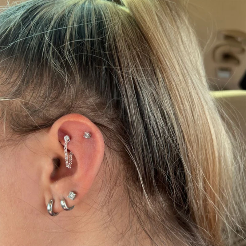 1 adet zirkon topu koni kaş pi - Eyebrow Curved Barbell incelemesi ve fiyatı