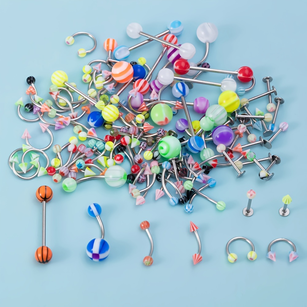 45/80/110 adet Mix stilleri pa - Body Jewelry Jewelry Box incelemesi ve fiyatı