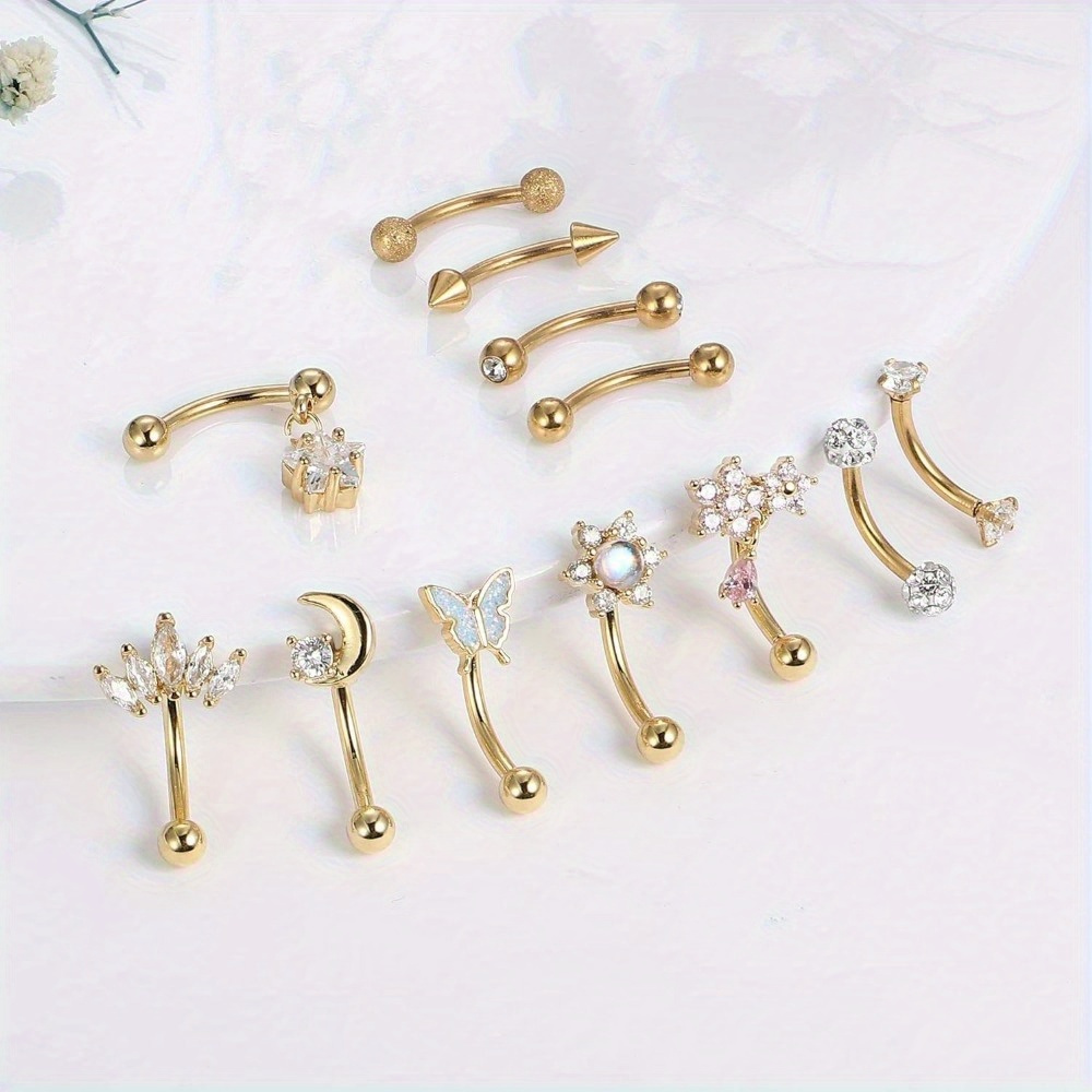 Florideco 1 adet paslanmaz çel - Eyebrow Curved Barbell incelemesi ve fiyatı