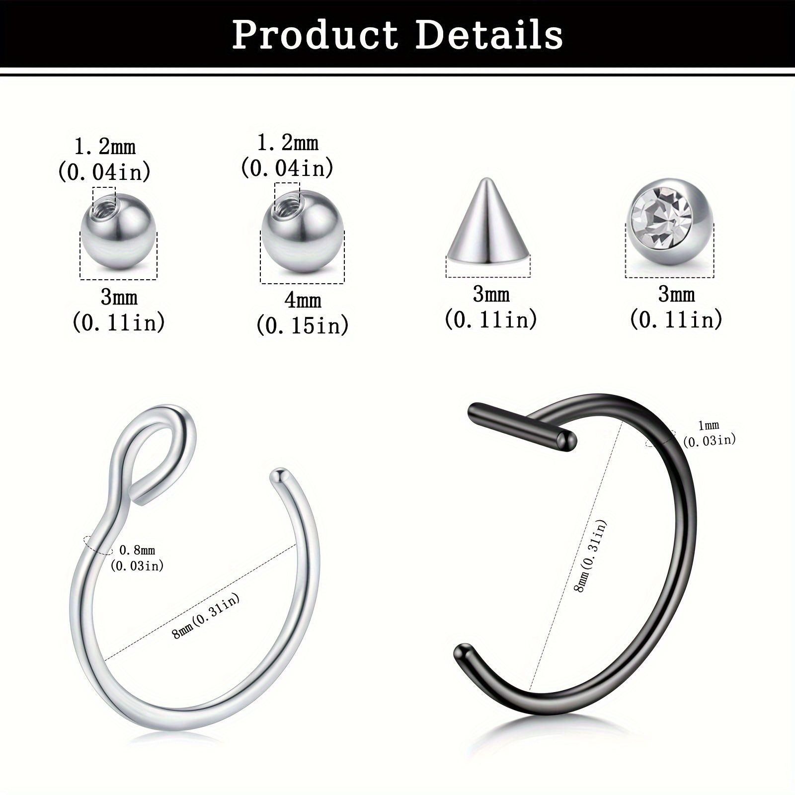 Sahte Piercingler Sahte Dudak  - Body Jewelry Labret incelemesi ve fiyatı