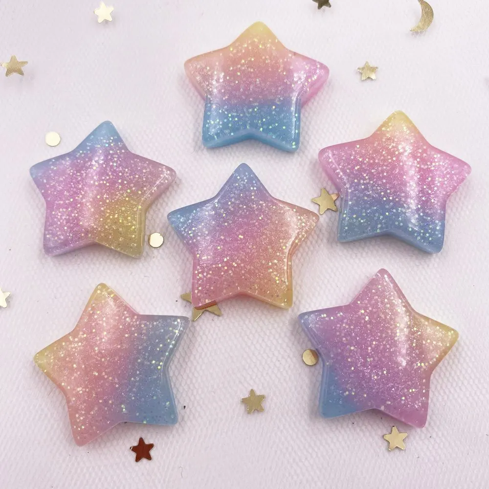10 adet Glitter Kawaii reçine  - Star Flat Back incelemesi ve fiyatı