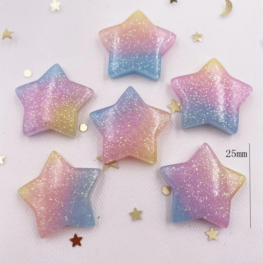 10 adet Glitter Kawaii reçine  - Star Flat Back incelemesi ve fiyatı