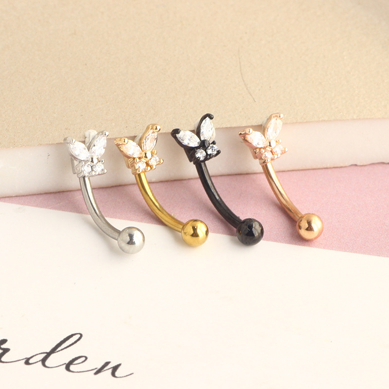 Altın Rook Piercing Takısı 14  - Eyebrow Curved Barbell incelemesi ve fiyatı