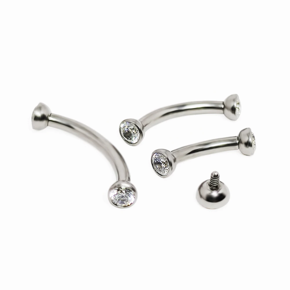 F136 Titanyum Piercing Kaş zir - Eyebrow Curved Barbell incelemesi ve fiyatı
