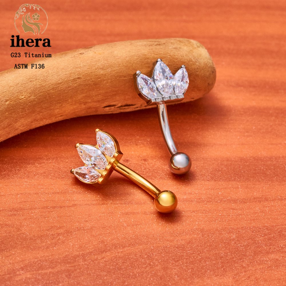 ASTM F136 Titanyum Marquise Ka - Eyebrow Curved Barbell incelemesi ve fiyatı