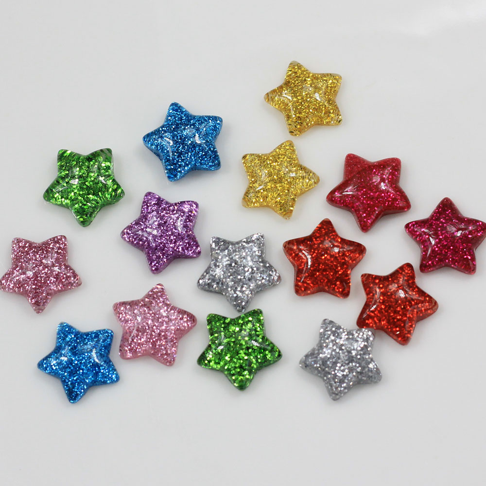 Toptan 15mm sevimli Glitter yı - Star Flat Back incelemesi ve fiyatı