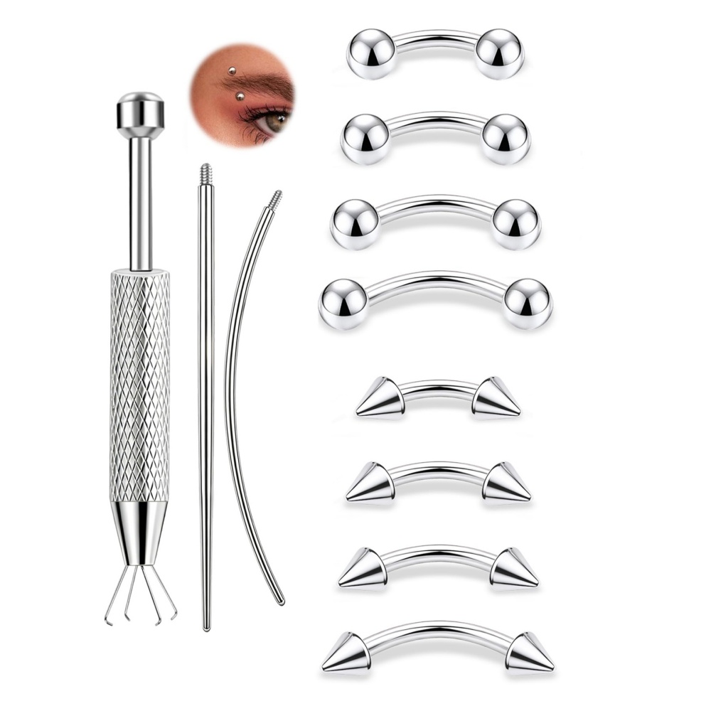 11 Parça 16G Kavisli Barbell P - Eyebrow Curved Barbell incelemesi ve fiyatı