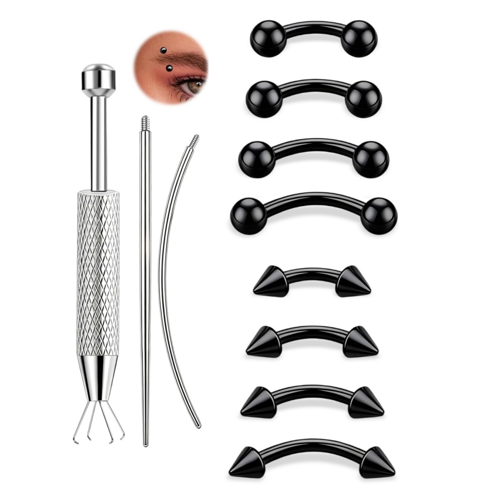 11 Parça 16G Kavisli Barbell P - Eyebrow Curved Barbell incelemesi ve fiyatı