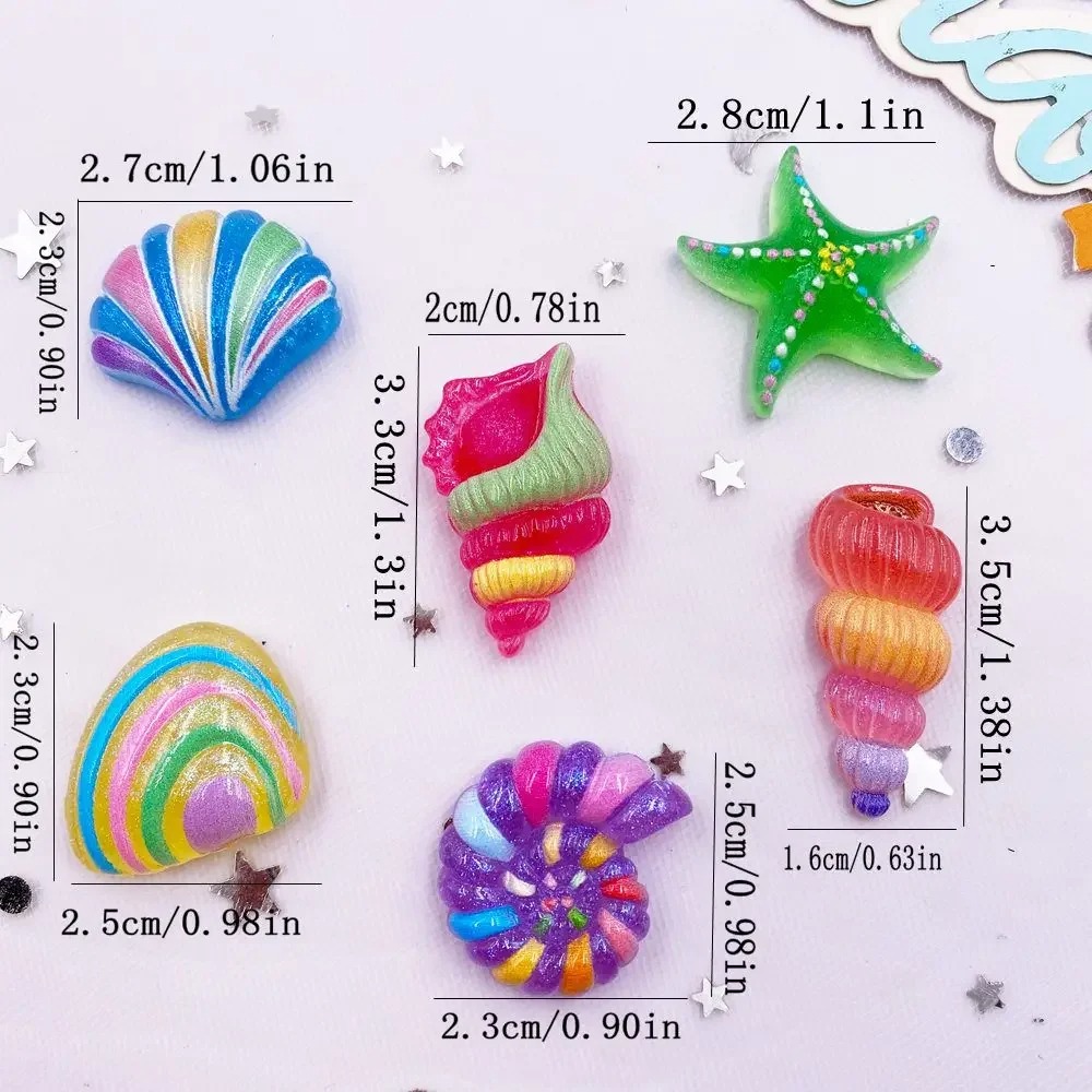 6 Adet Kawaii Karikatür Deniz  - Star Flat Back incelemesi ve fiyatı