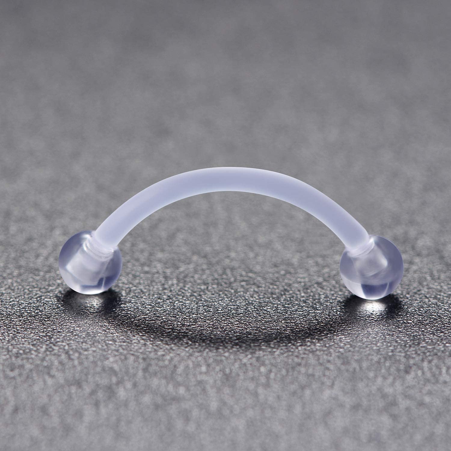 16G şeffaf akrilik Bioflex pas - Eyebrow Curved Barbell incelemesi ve fiyatı