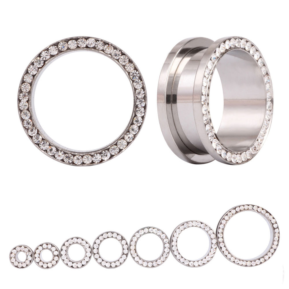 2 adet/grup Kristal Kulak Tüne - Body Jewelry Ear Gauges incelemesi ve fiyatı