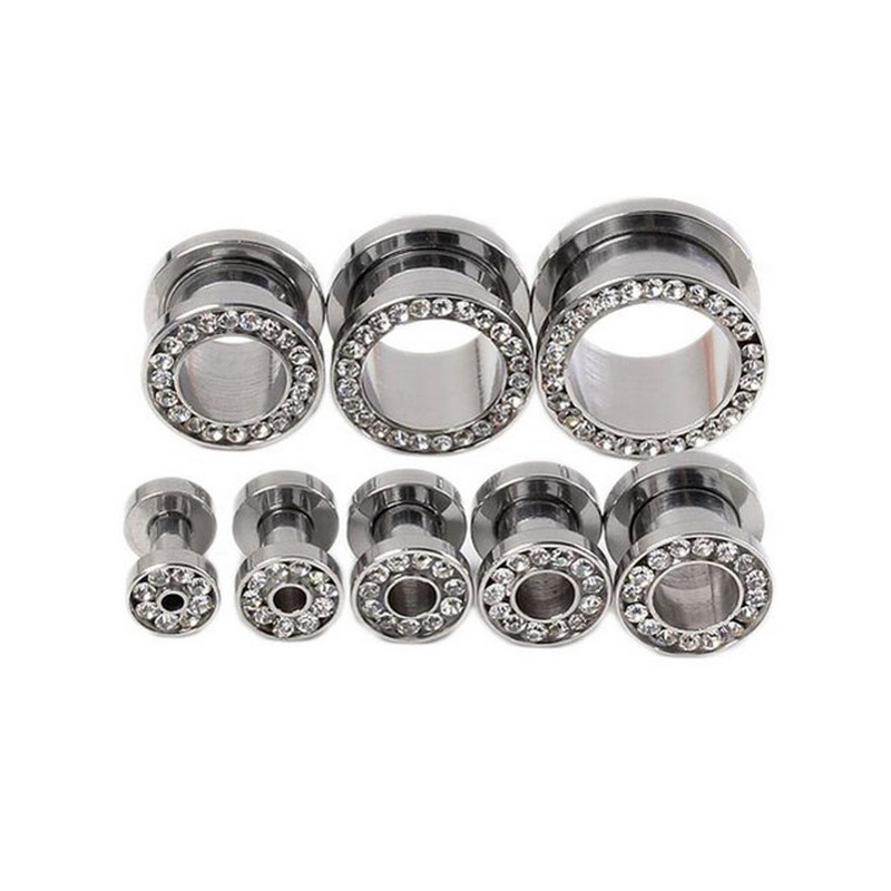 2 adet/grup Kristal Kulak Tüne - Body Jewelry Ear Gauges incelemesi ve fiyatı