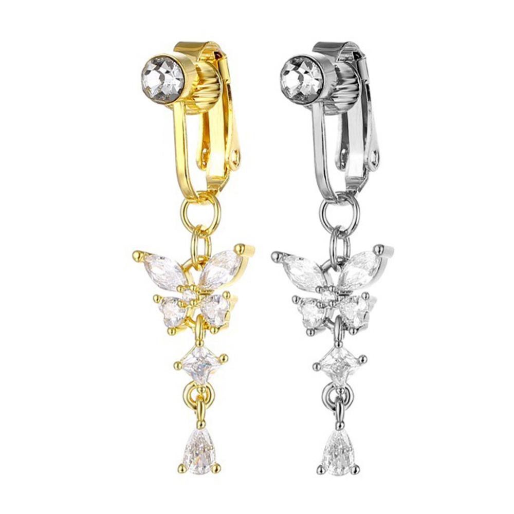 Kelebek Tasarımlı Klipsli Göbe - Body Jewelry Belly Button Rings incelemesi ve fiyatı