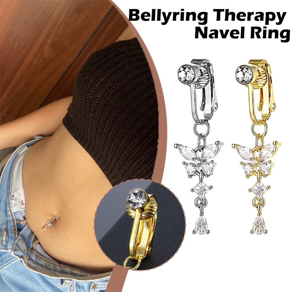 Kelebek Tasarımlı Klipsli Göbe - Body Jewelry Belly Button Rings incelemesi ve fiyatı