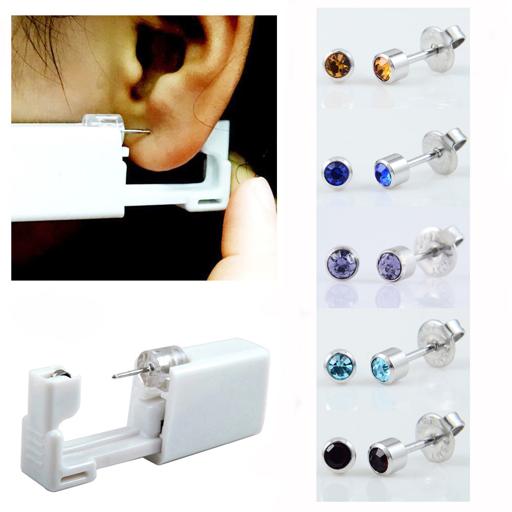 24 adet/kutu hiçbir ağrı kulak - Body Jewelry Jewelry Box incelemesi ve fiyatı