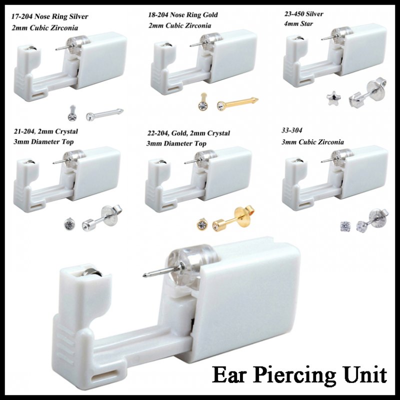 24 adet/kutu hiçbir ağrı kulak - Body Jewelry Jewelry Box incelemesi ve fiyatı
