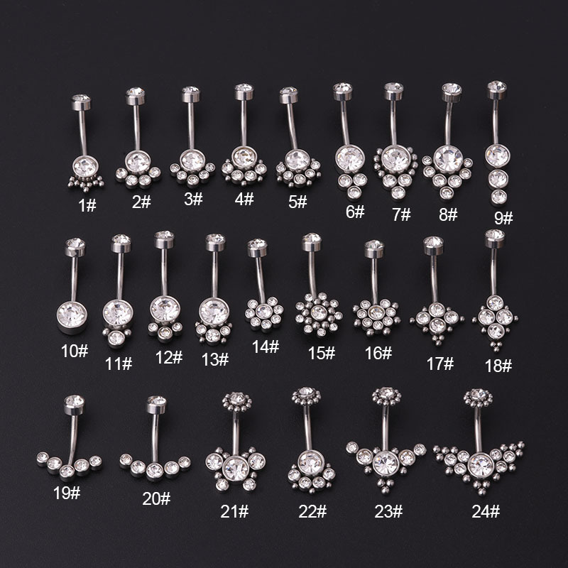 Zirkon Altın Göbek Halkaları P - Body Jewelry Belly Button Rings incelemesi ve fiyatı