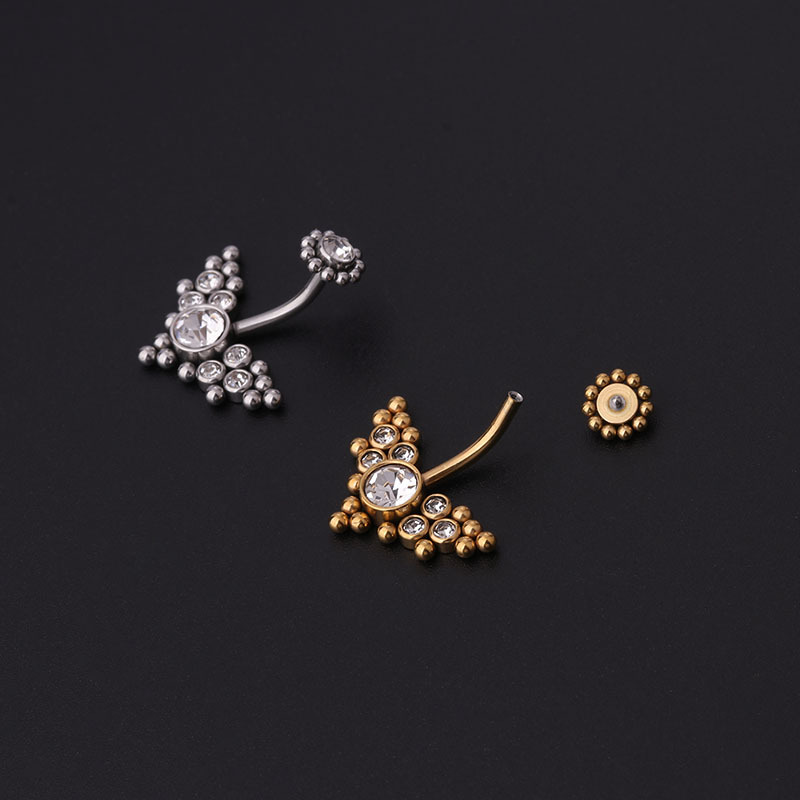 Zirkon Altın Göbek Halkaları P - Body Jewelry Belly Button Rings incelemesi ve fiyatı