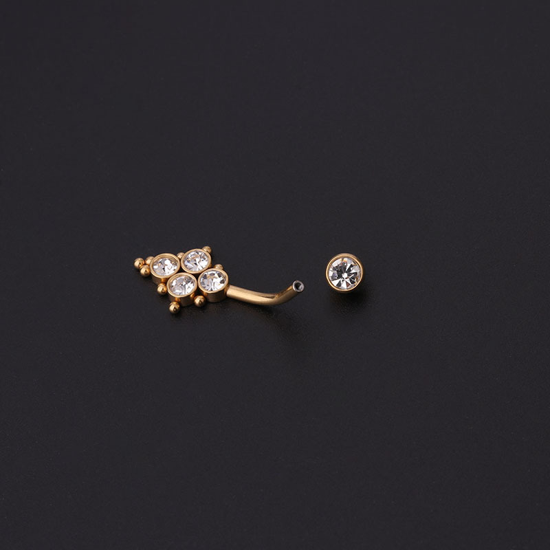 Zirkon Altın Göbek Halkaları P - Body Jewelry Belly Button Rings incelemesi ve fiyatı