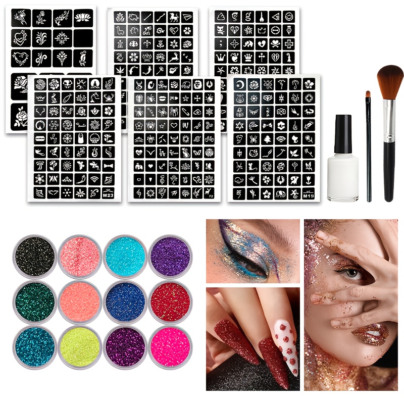 12 Renkli Simli Gökkuşağı Seti - Body Jewelry Glue incelemesi ve fiyatı