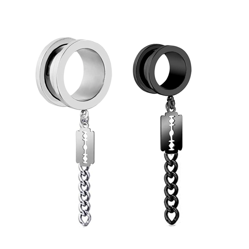 1 çift Paslanmaz Çelik Kulak T - Body Jewelry Ear Gauges incelemesi ve fiyatı