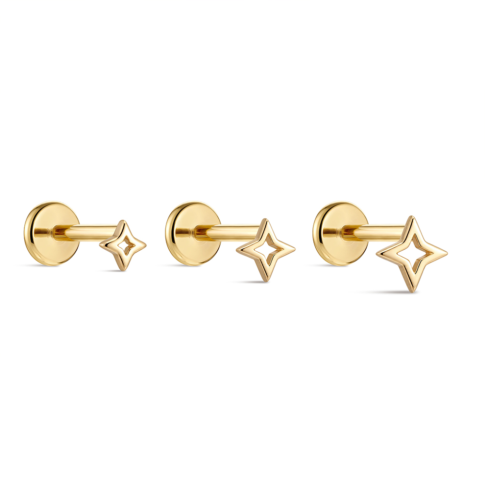 ROXI 1 Adet 5/6/8mm 14 Ayar So - Star Flat Back incelemesi ve fiyatı