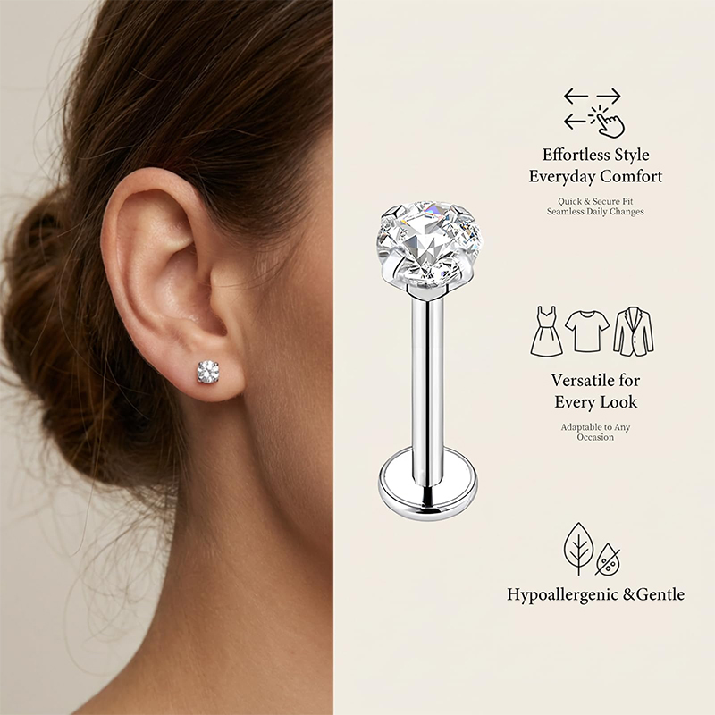 20G/18G/16G Cerrahi Paslanmaz  - Body Jewelry Labret incelemesi ve fiyatı